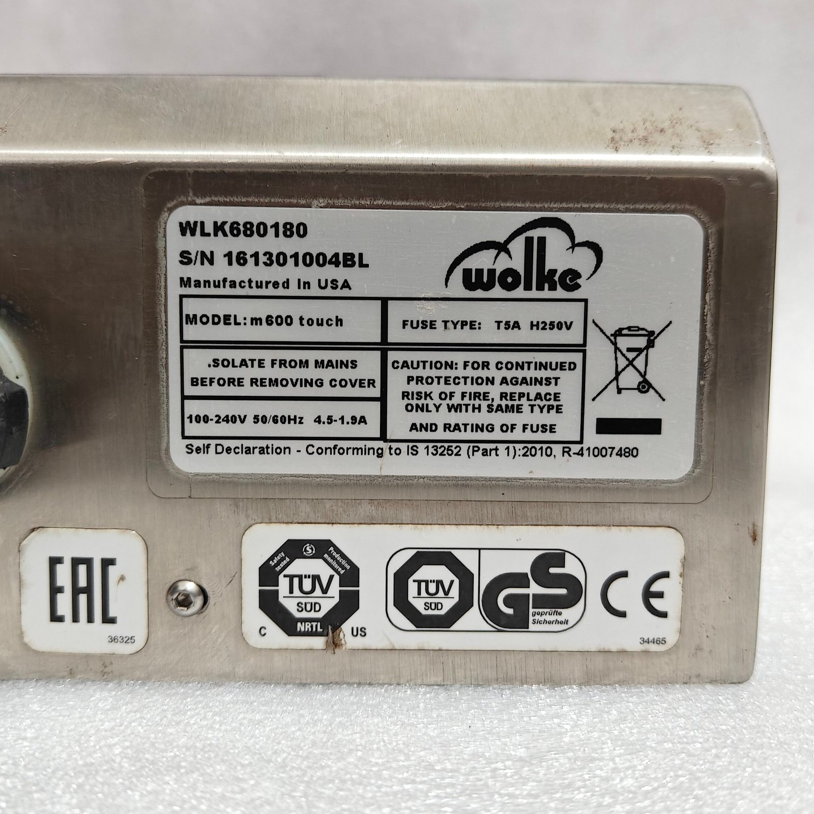 WOLKE M600 TOUCH WLK680180 OPERATOR INTERFACE SCREEN CONTROL THERMAL INKJET - Image 6