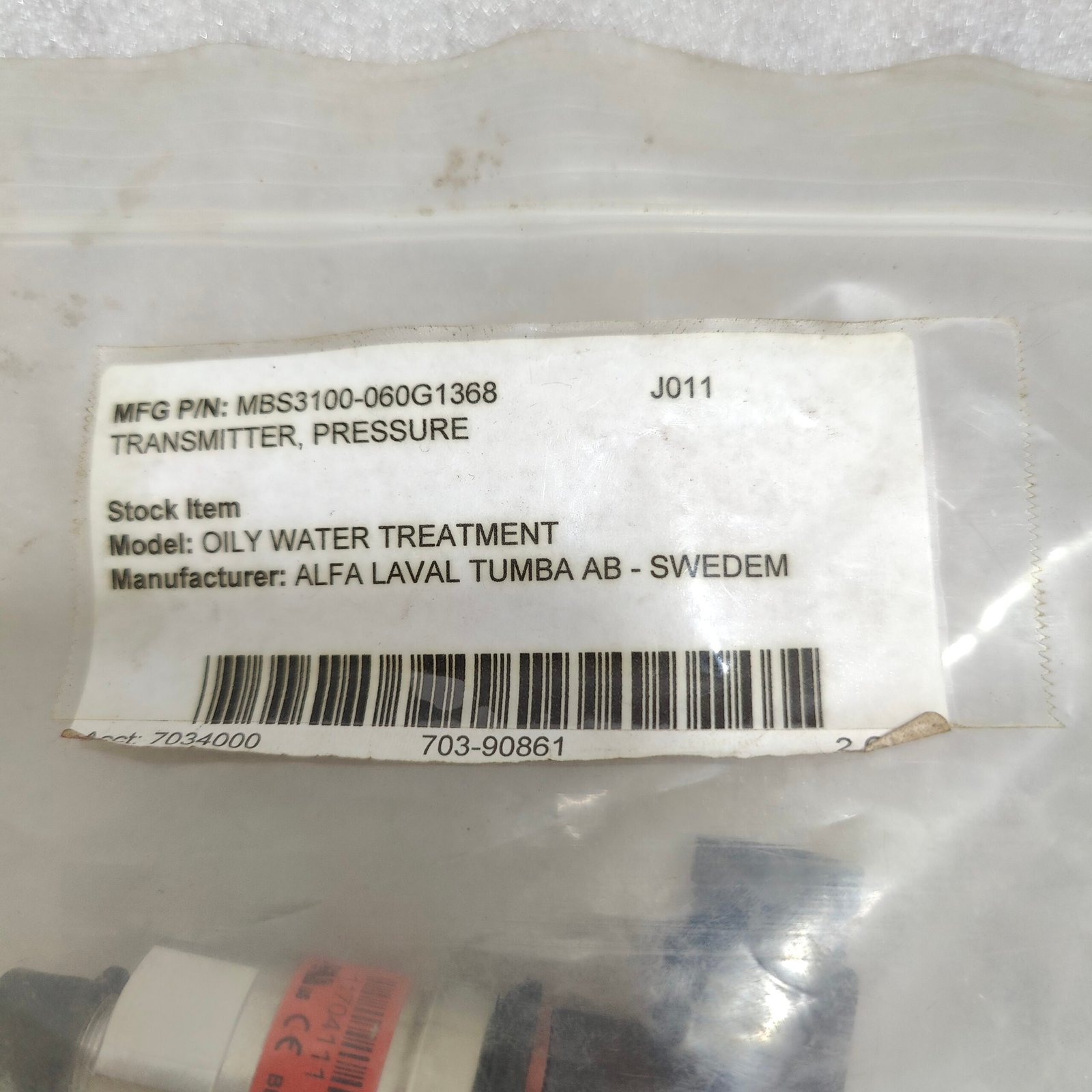 DANFOSS MBS3100 060G1368 PRESSURE TRANSMITTER MBS3100-060G1368 - Image 3