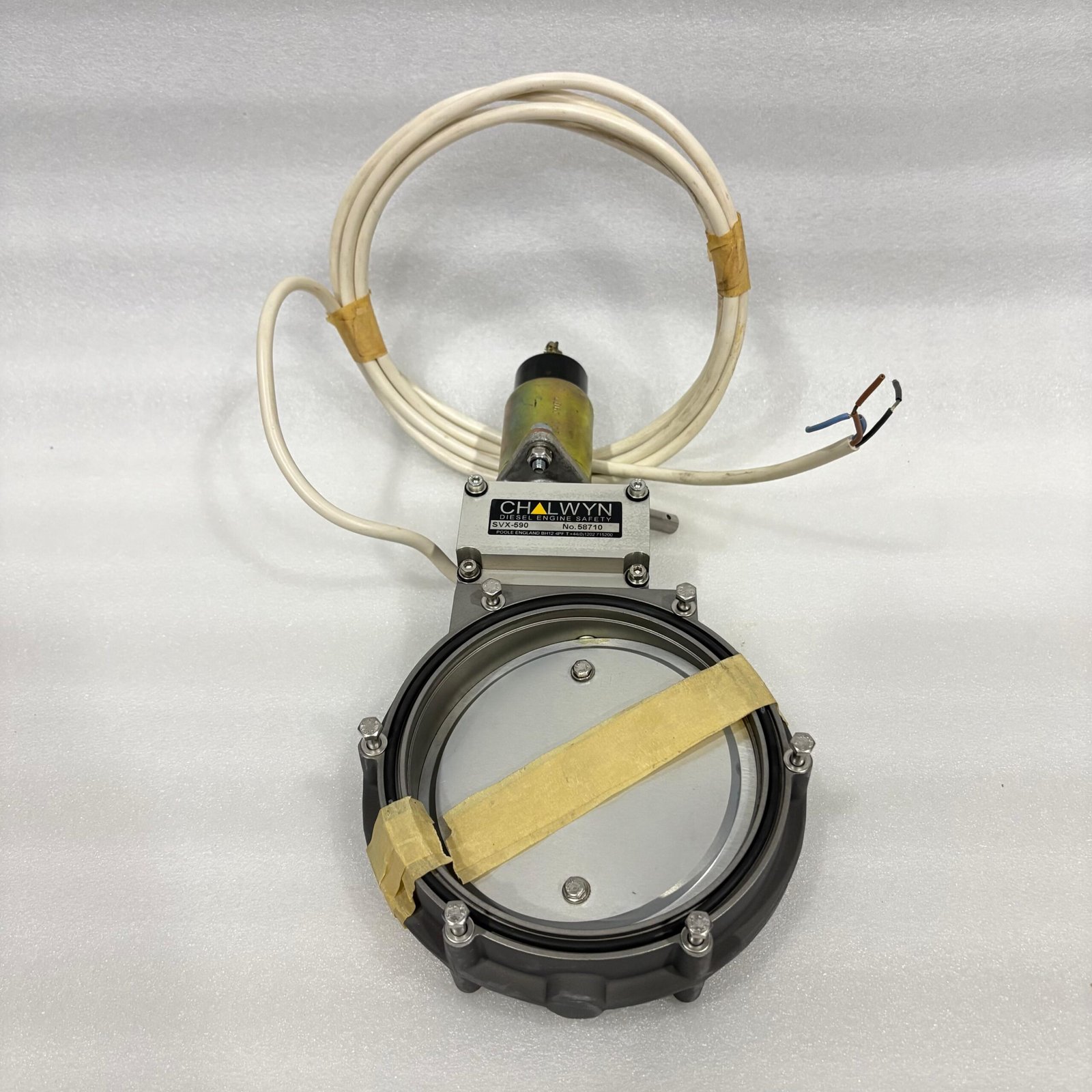 CHALWYN SVX-590 24V 5" Diesel Engine Air Shut Down Safety Valve New Open Box. - Image 9