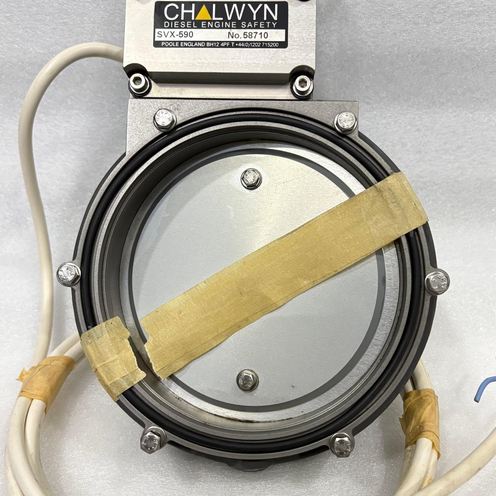 CHALWYN SVX-590 24V 5" Diesel Engine Air Shut Down Safety Valve New Open Box. - Image 12