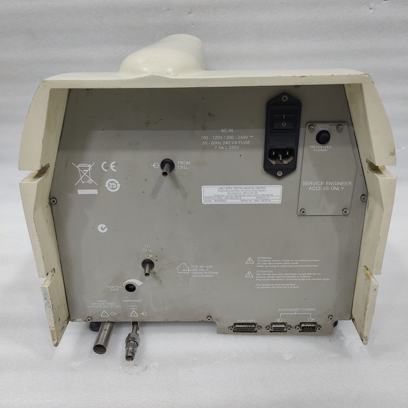 MALVERN INSTRUMENT HYDRO 2000S , AWA2001-SR WET SAMPLE DISPERSION UNIT - Image 4