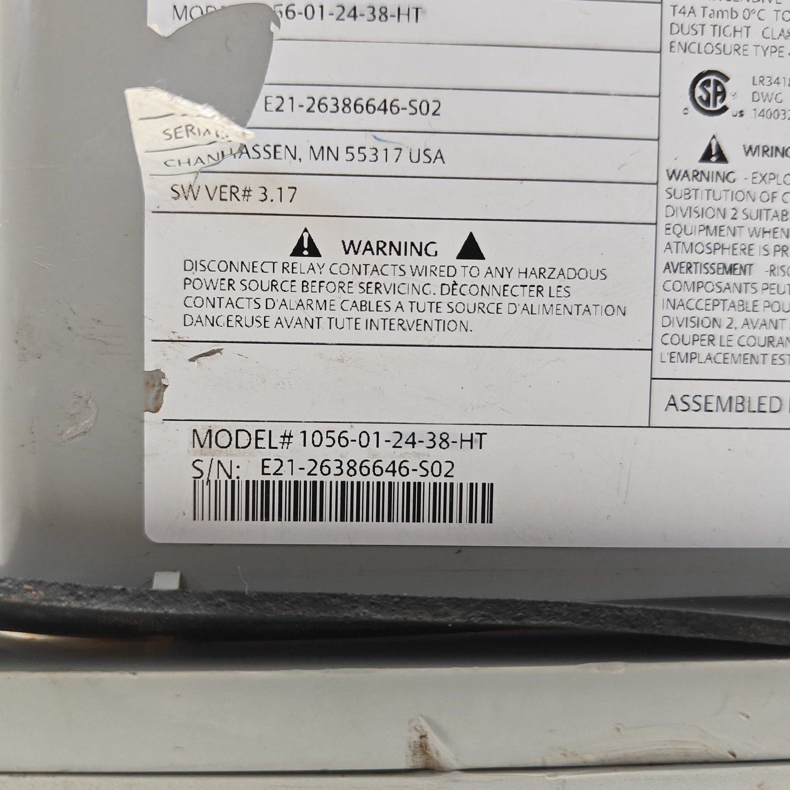 EMERSON ROSEMOUNT 1056-01-24-38-HT ANALYTICAL DUAL CHANNEL TRANSMITTER 1056 - Image 6