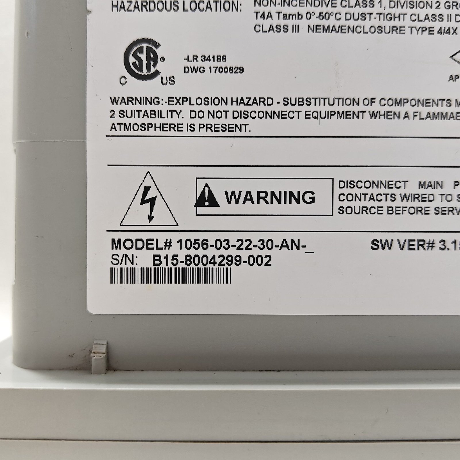 EMERSON ROSEMOUNT 1056-03-22-30-AN Intelligent Dual Input Analyzer Transmitter - Image 5