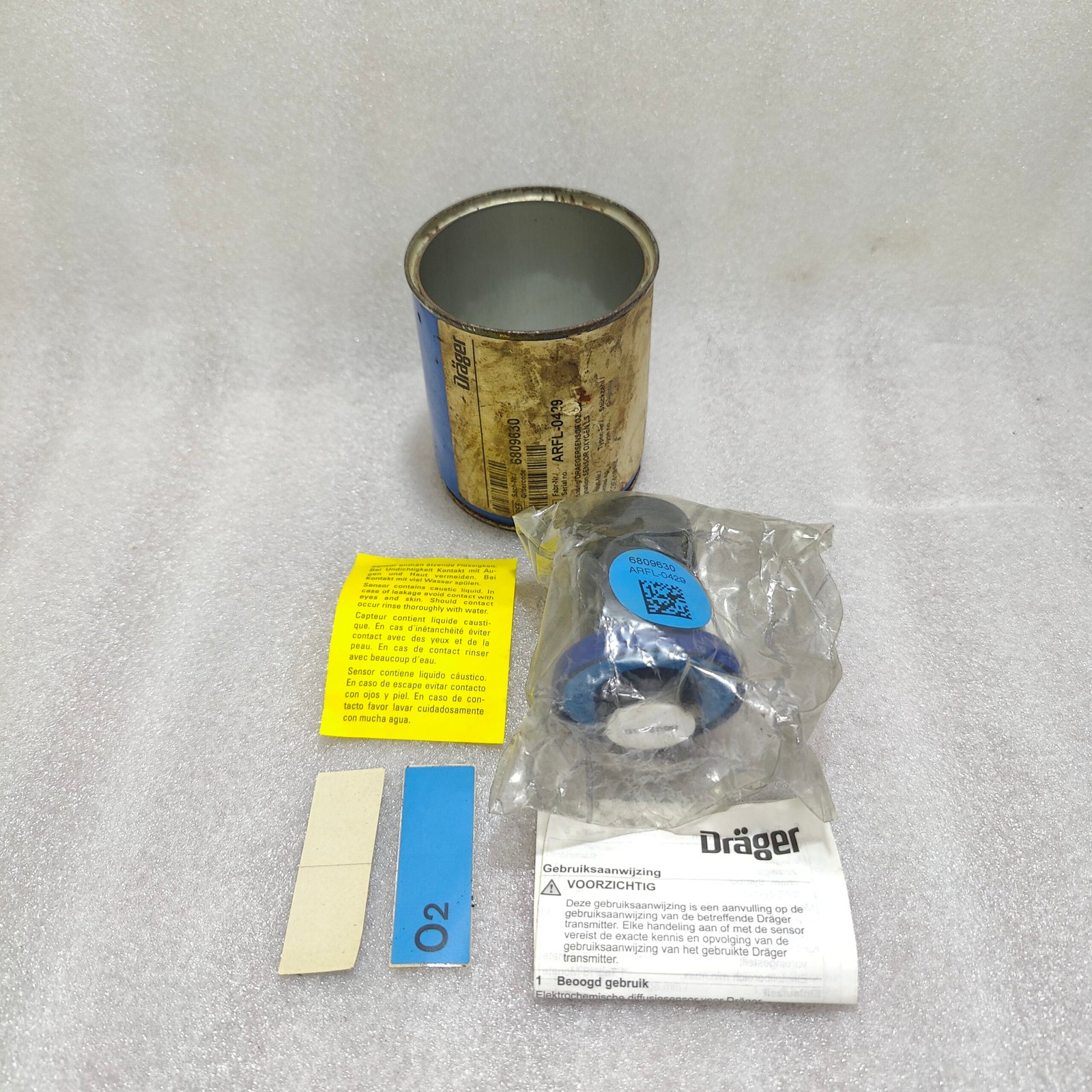DRAGER 6809630 O2 LS ELECTROCHEMICAL OXYGEN SENSOR