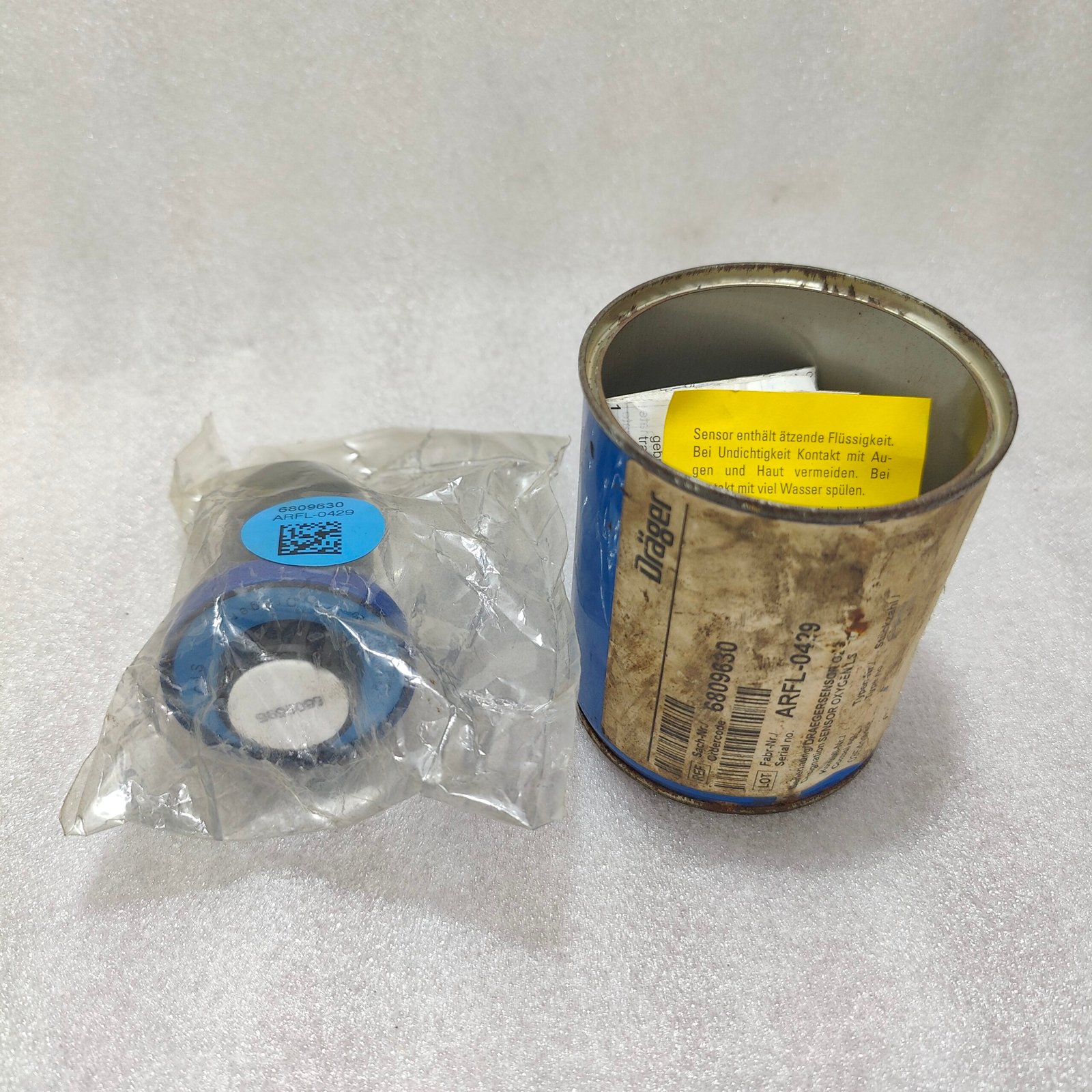 DRAGER 6809630 O2 LS ELECTROCHEMICAL OXYGEN SENSOR - Image 3