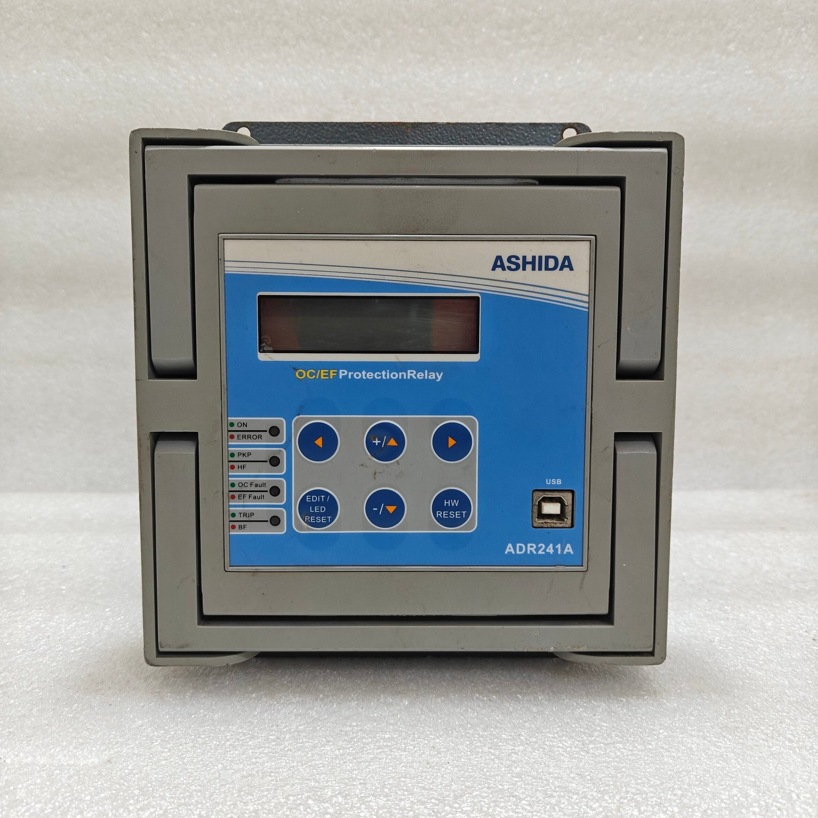 ASHIDA ADR241A-AM110-01-04-28-03-00-02 OC/EF PROCTION RELAY 24-230 VAC/DC