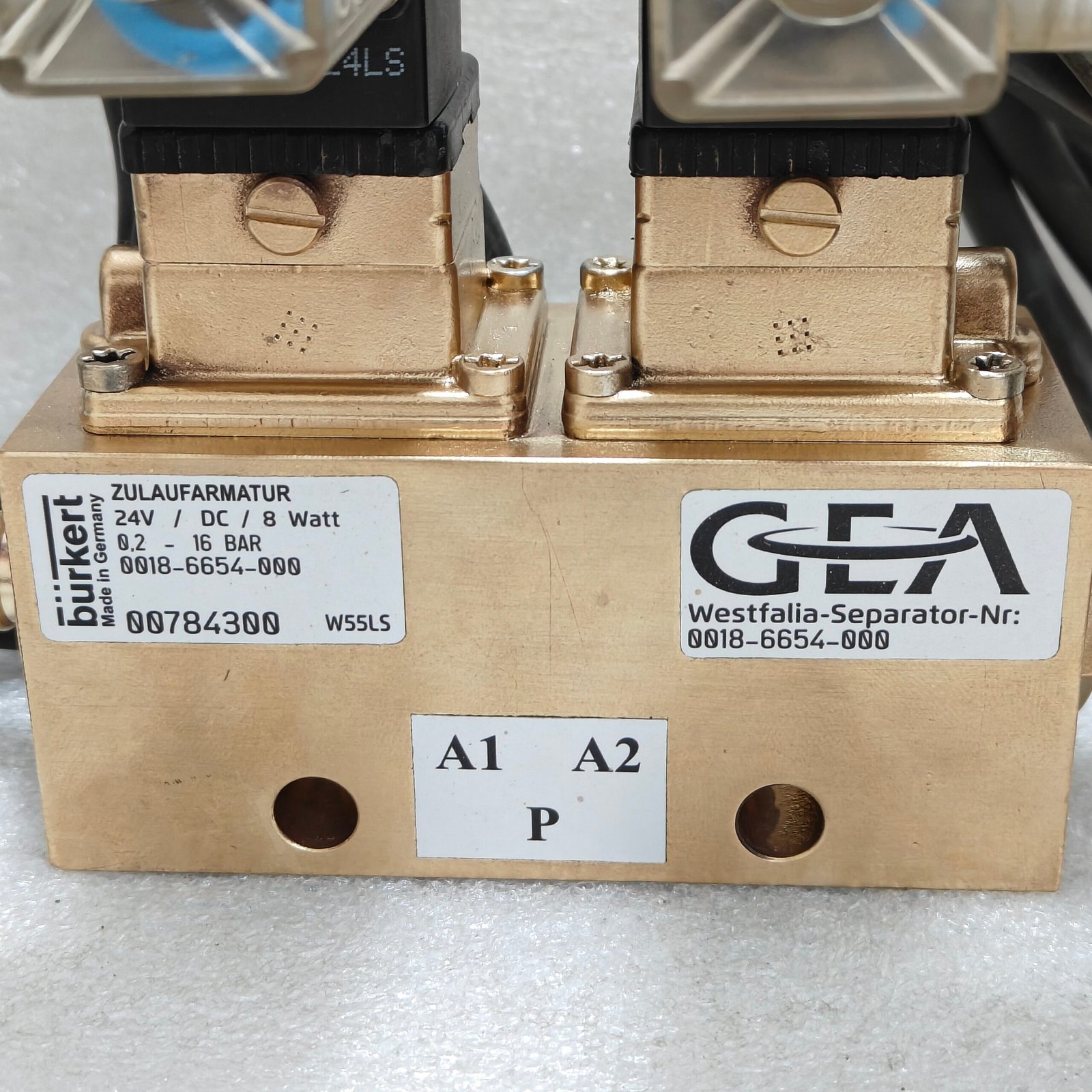 GEA WESTFALIA SEPARATOR 0018-6654-000 SOLENOID VALVE ASSY OSD SEPRATOR 0.2-16BAR - Image 2