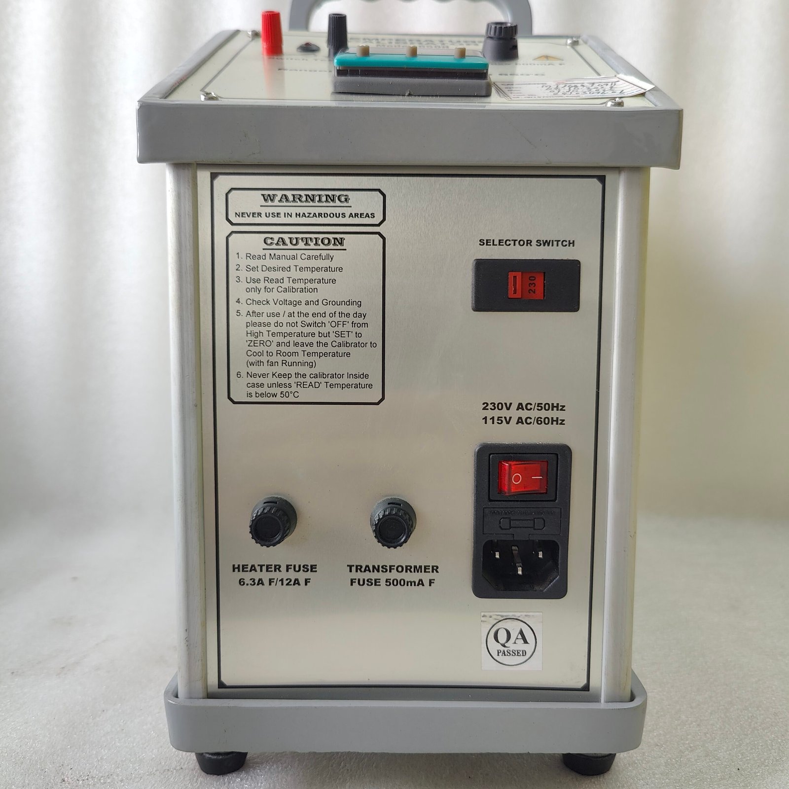 NAGMAN 650H DRY BLOCK TEMPERATURE CALIBRATOR 20°C TO 650°C RTD THERMOCOUPLE - Image 8