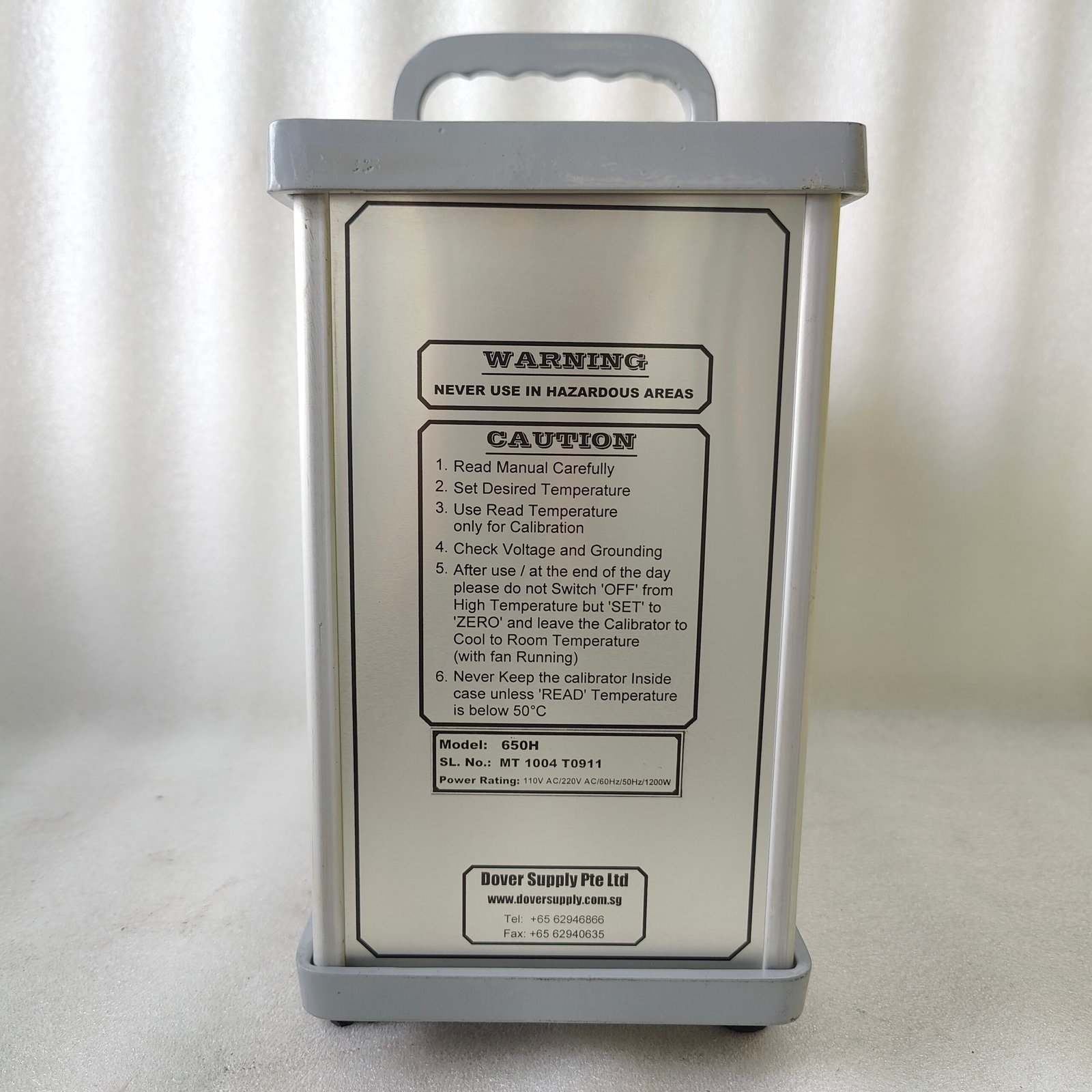NAGMAN 650H DRY BLOCK TEMPERATURE CALIBRATOR 20°C TO 650°C RTD THERMOCOUPLE - Image 11