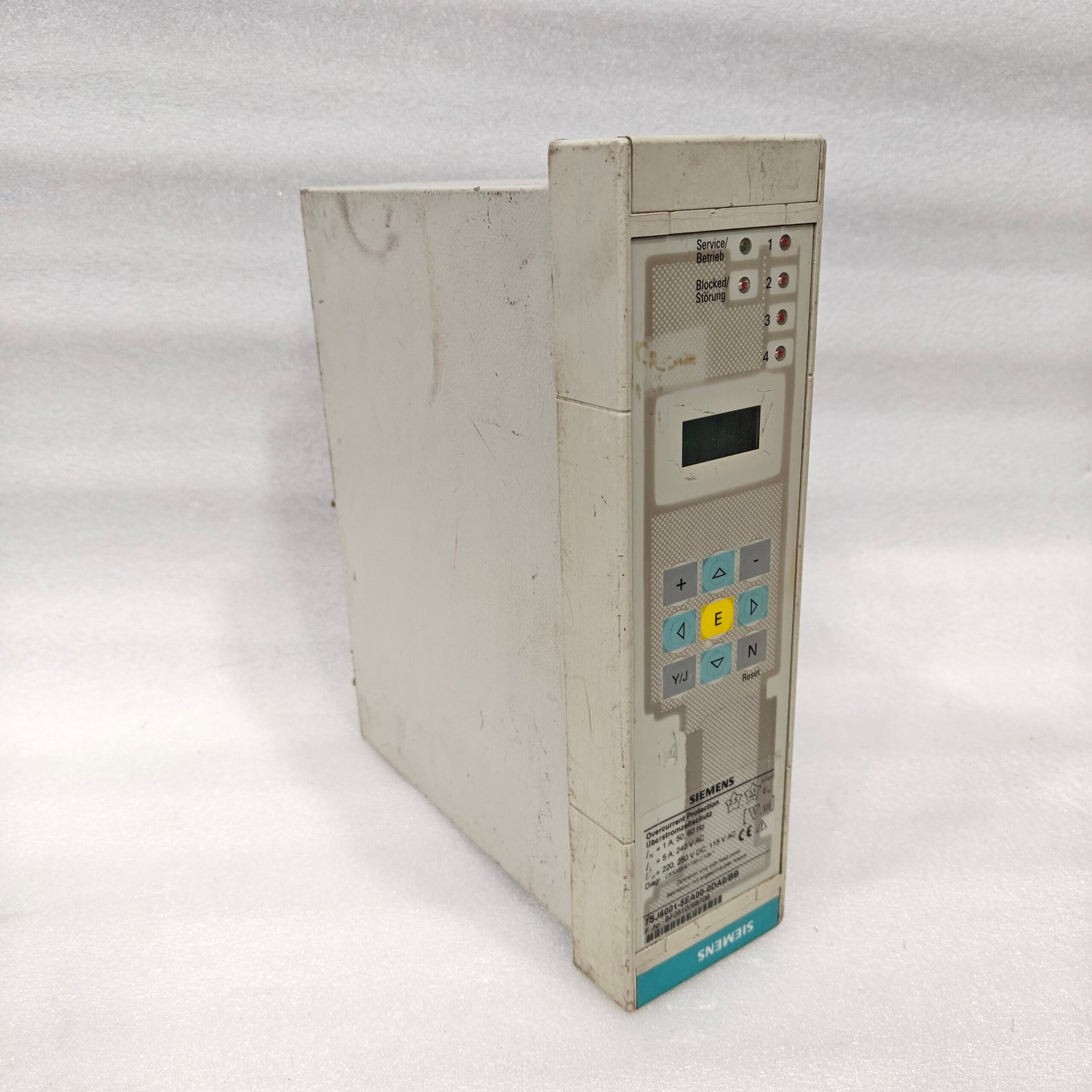 SIEMENS 7SJ6001-5EA00-0DA0/BB Overcurrent Protection Relay 1A/5A RS485