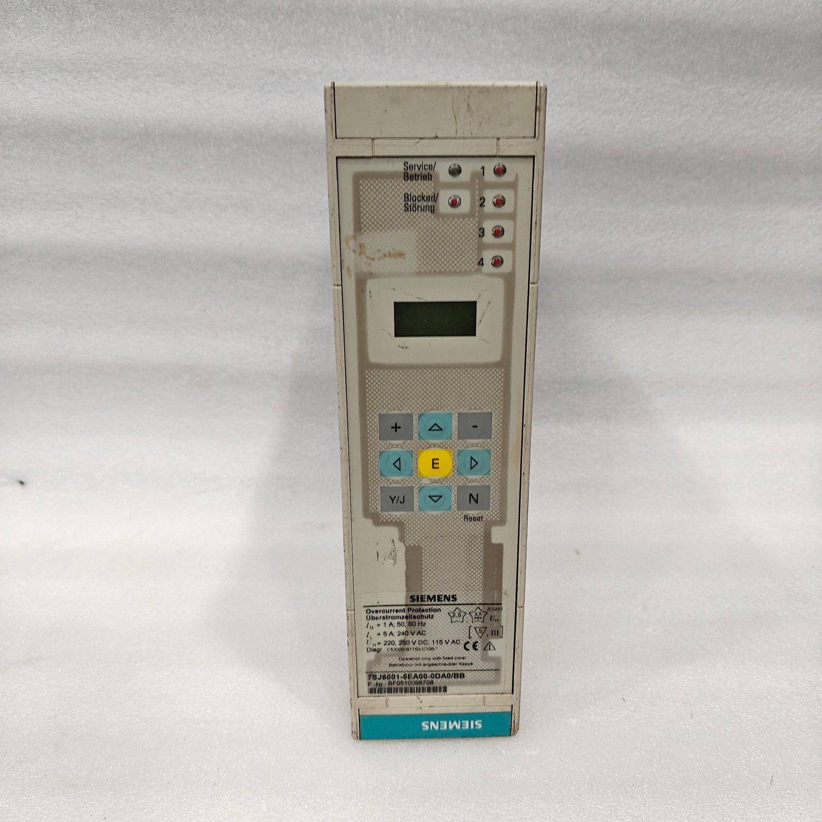 SIEMENS 7SJ6001-5EA00-0DA0/BB Overcurrent Protection Relay 1A/5A RS485 - Image 2