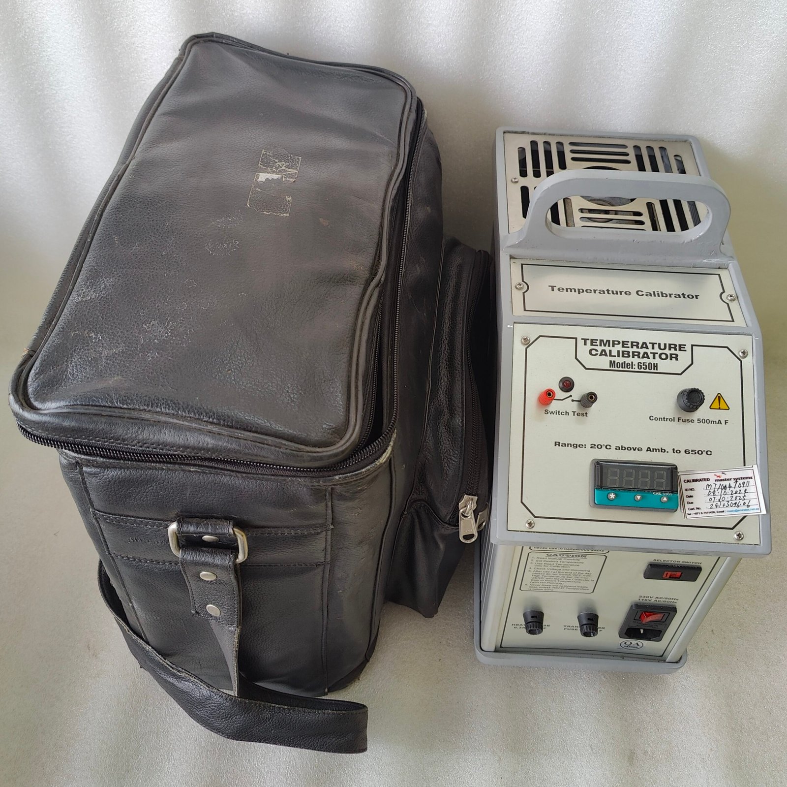NAGMAN 650H DRY BLOCK TEMPERATURE CALIBRATOR 20°C TO 650°C RTD THERMOCOUPLE