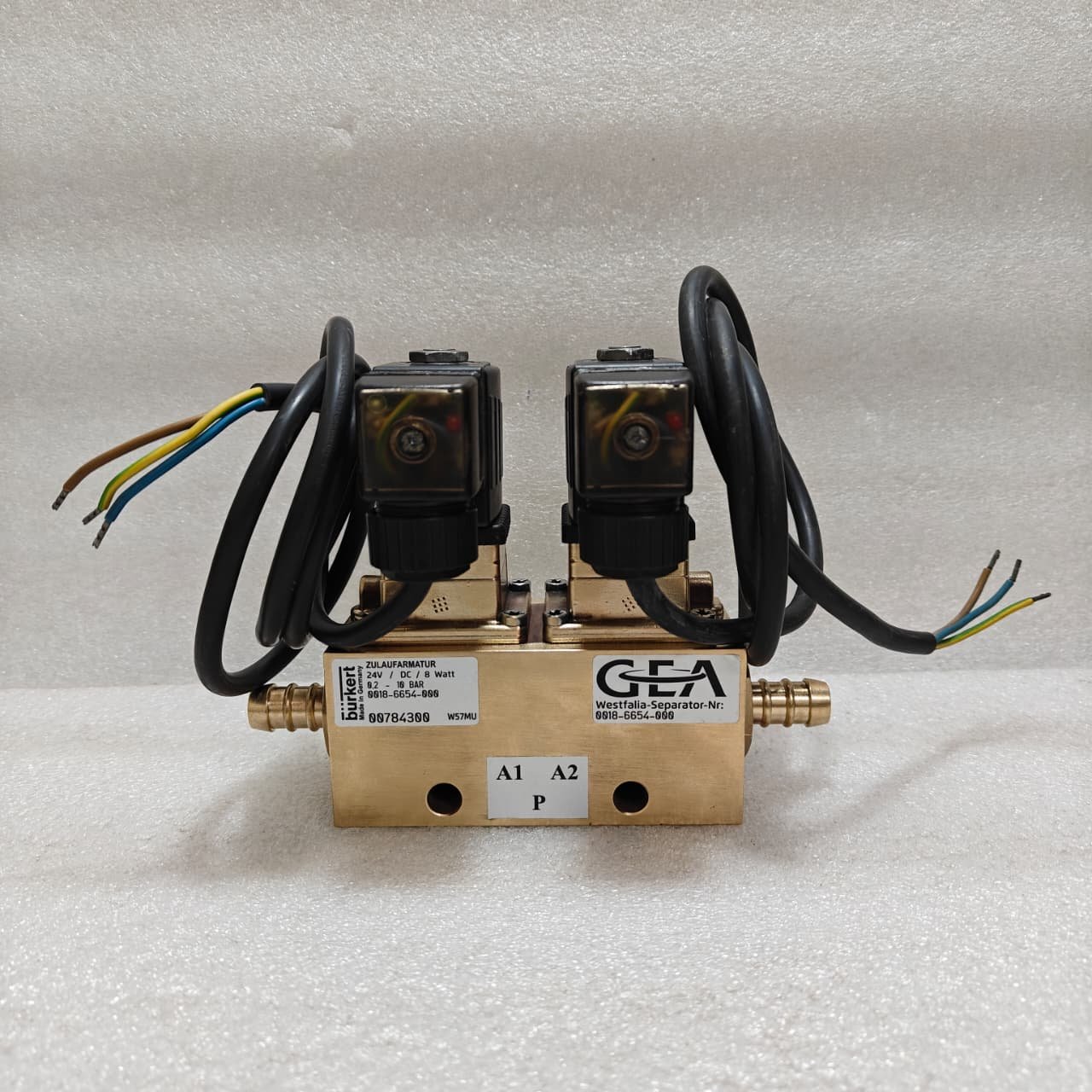 GEA WESTFALIA SEPARATOR 0018-6654-000 SOLENOID VALVE ASSY OSD SEPRATOR 0.2-10BAR